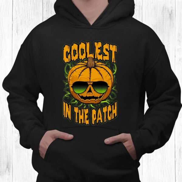 Coolest Pumpkin In The Patch Cool Sunglasses Halloween Shirt