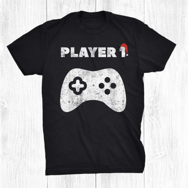 Player Christmas Santa Hat Family Matching Shirt