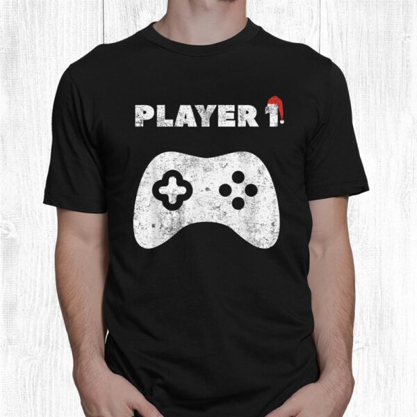 Player Christmas Santa Hat Family Matching Shirt