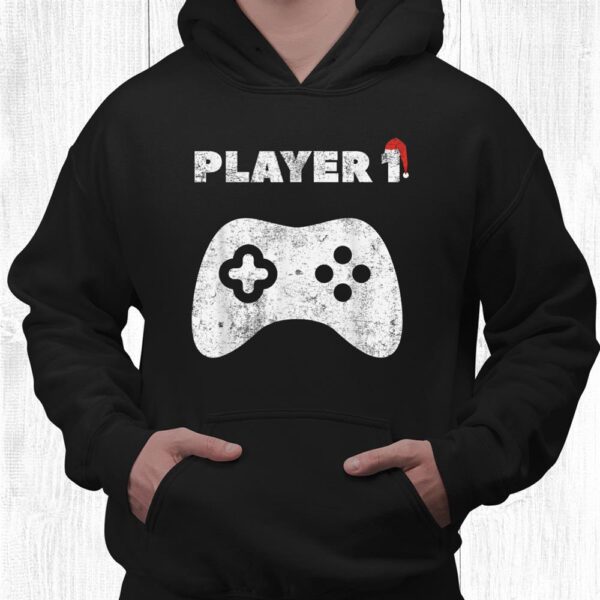 Player Christmas Santa Hat Family Matching Shirt