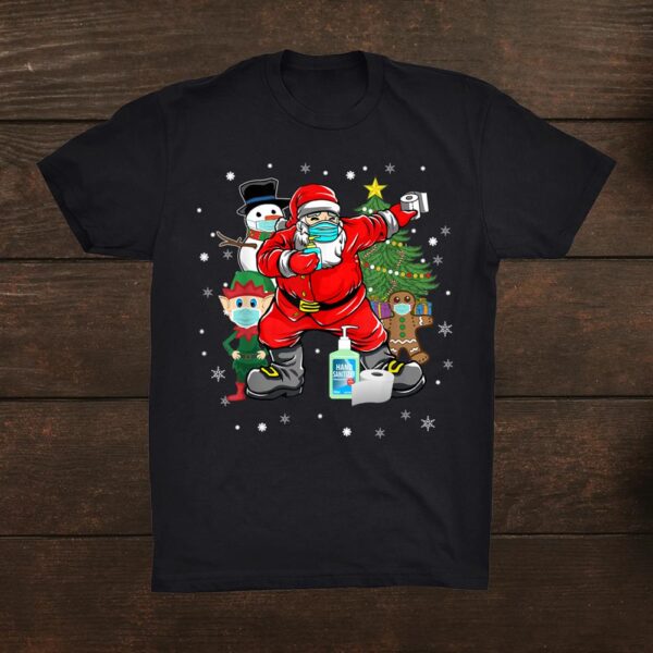 Santa And Friends Wearing Mask New Christmas Shirt