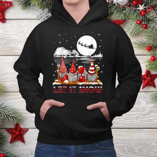 Let It Snow Gnome Plaid Family Matching Christmas Shirt