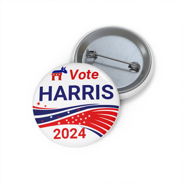 Vote Harris For 2024 Custom Pin Button