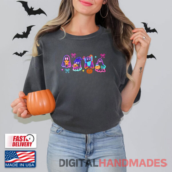 TShirt17 Halloween Ghost Neon T Shirt