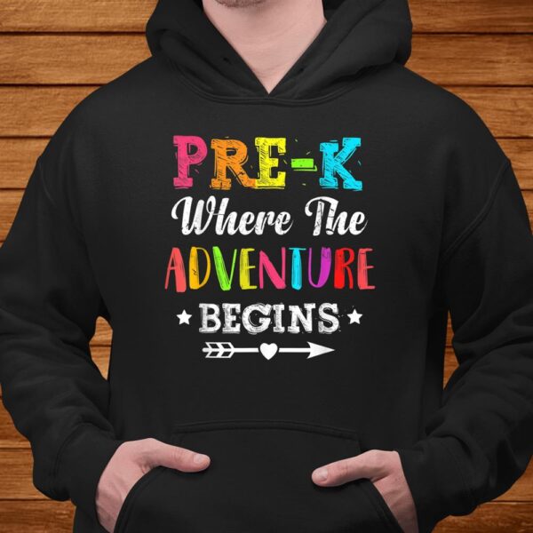 Pre K Where The Adventure Begins Gift For Pre K Teacher Men