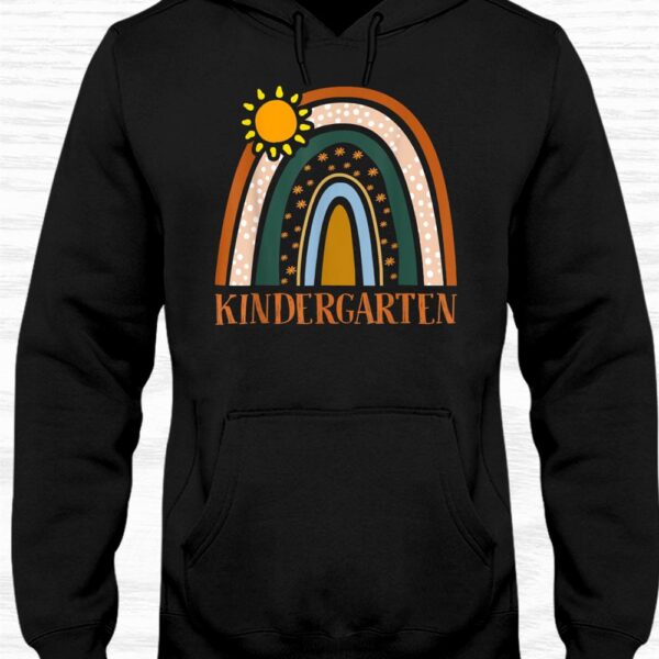 Kindergarten Teacher Students Rainbow Back School Cute Shirt