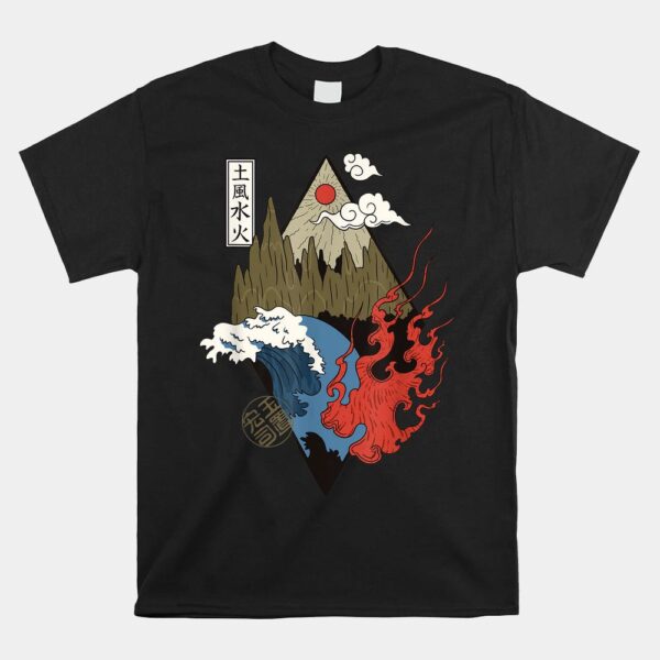 Four Elements Water Air Fire Earth Shirt