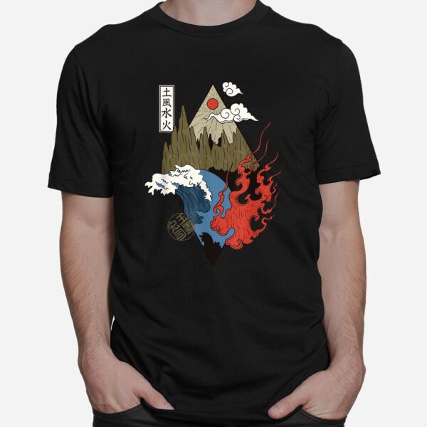 Four Elements Water Air Fire Earth Shirt