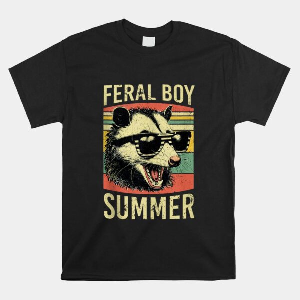 Opossum Feral Boy Summer Shirt