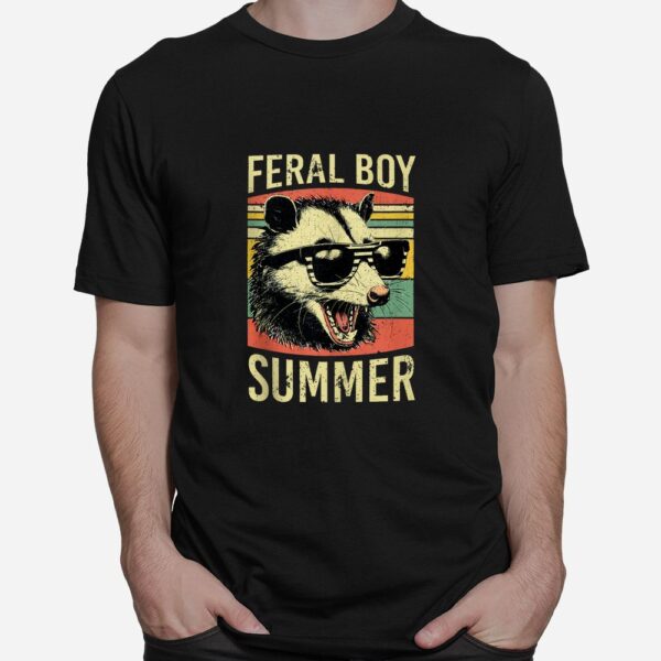 Opossum Feral Boy Summer Shirt