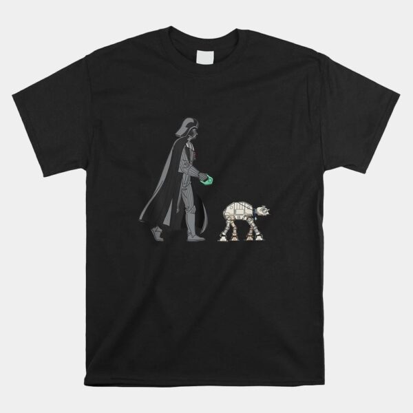 Darth Vader The Dog Walker Meme Shirt