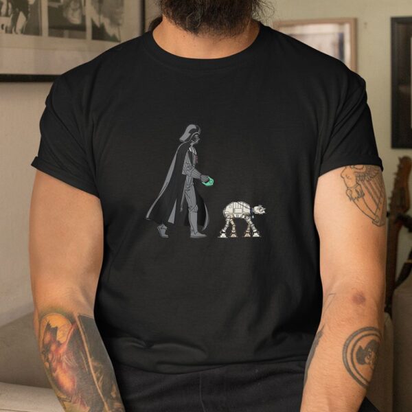 Darth Vader The Dog Walker Meme Shirt