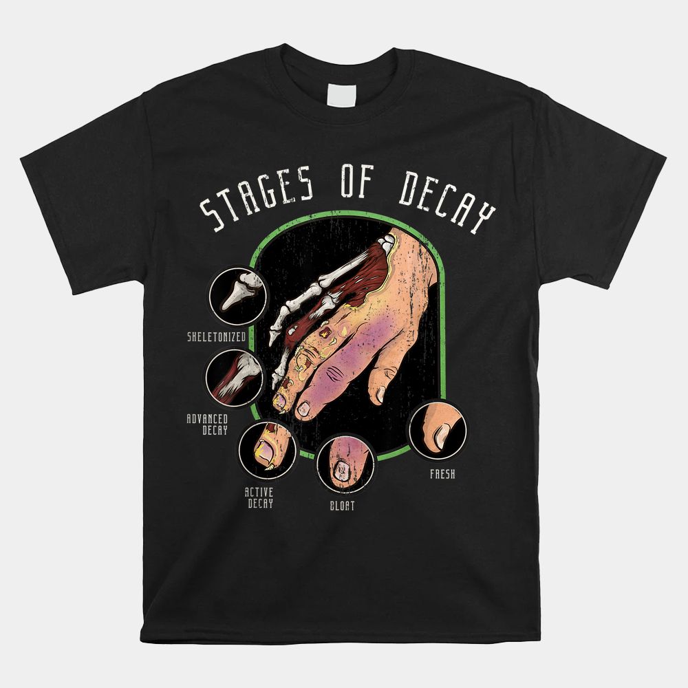 Stages Of Decay Forensic Science Funeral HomeCoroner Shirt