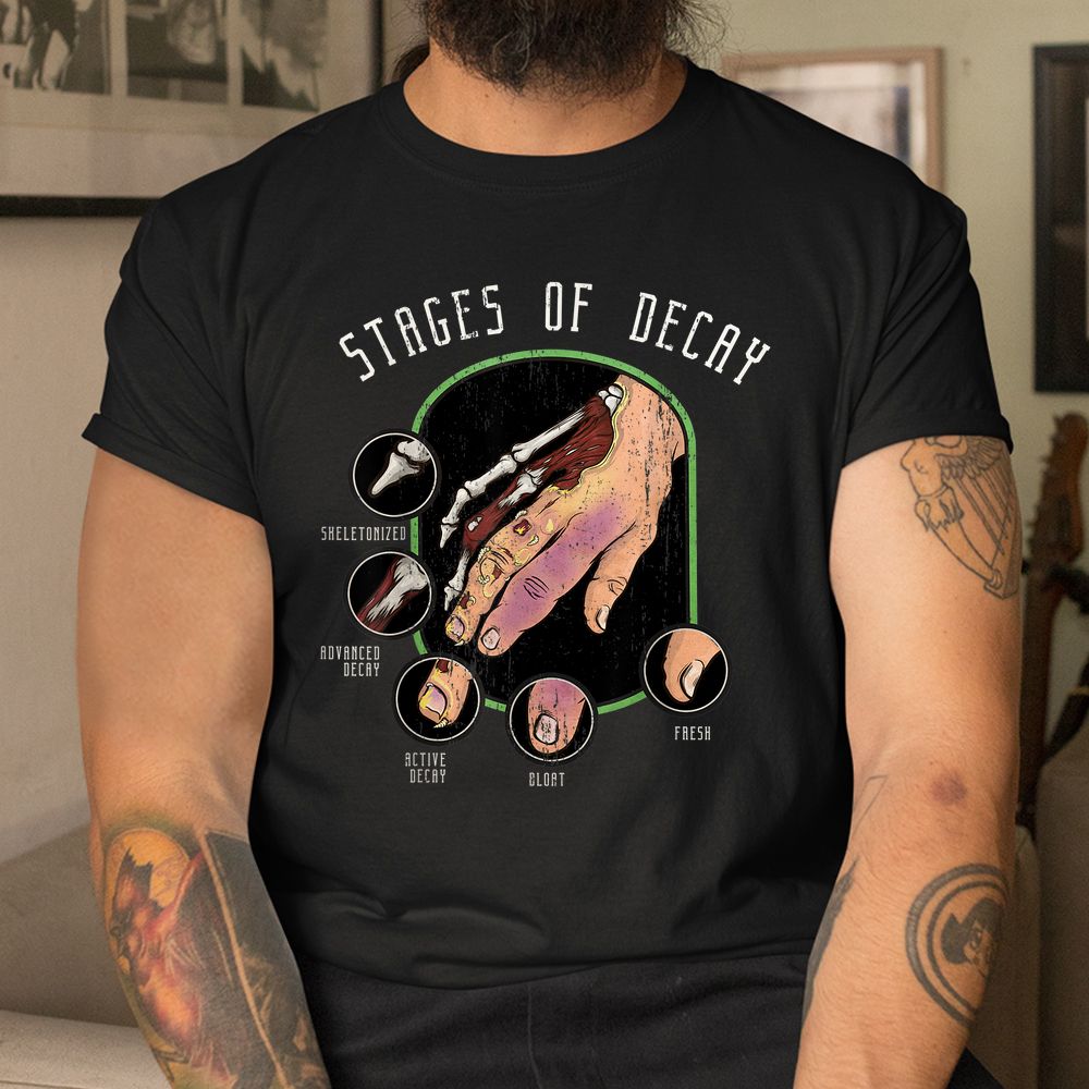 Stages Of Decay Forensic Science Funeral HomeCoroner Shirt