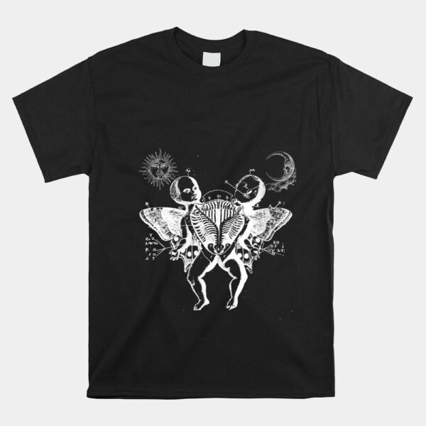 Siamese Twins Butterfly Wings Vintage Gothic 90s Rock Music Shirt