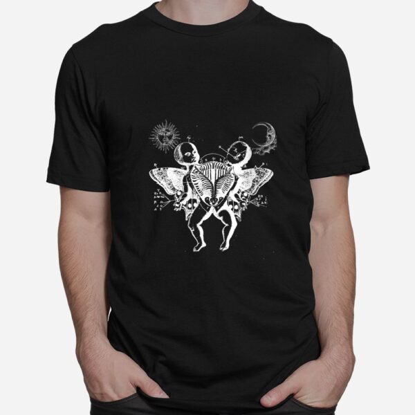 Siamese Twins Butterfly Wings Vintage Gothic 90s Rock Music Shirt