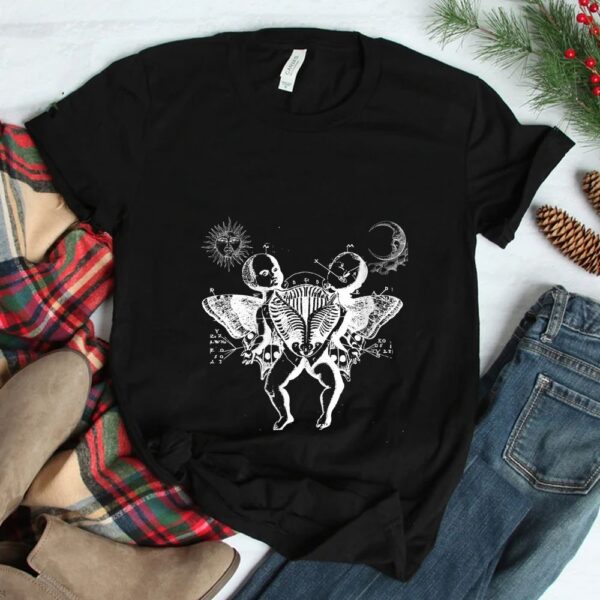 Siamese Twins Butterfly Wings Vintage Gothic 90s Rock Music Shirt