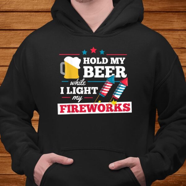 Fireworks Director Hold My Beer Funnyth Of July Shirt