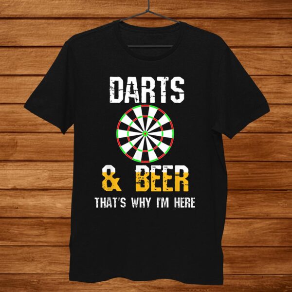 Dartsand & Beer Dartboard Drinking Fan Spectator Player Funny Shirt