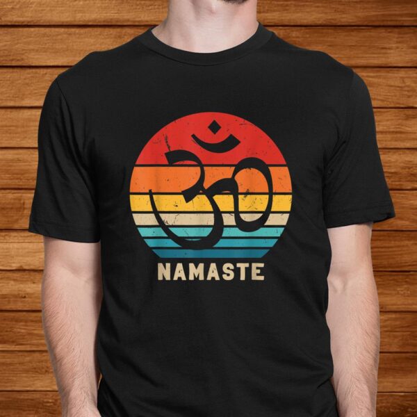 Vintage Namaste Om Zen Yoga Day Tantra Meditation Buddhism Shirt