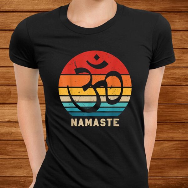 Vintage Namaste Om Zen Yoga Day Tantra Meditation Buddhism Shirt