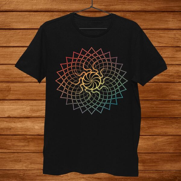 Mandala Geometry Sacred Fractal Art Yoga Mantra Good Vibe Men