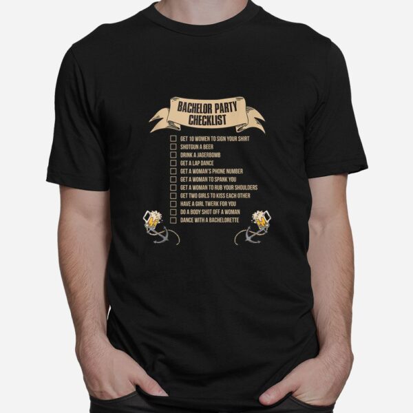 Bachelor Party Checklist Shirt