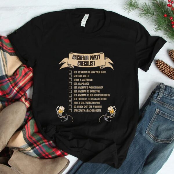 Bachelor Party Checklist Shirt