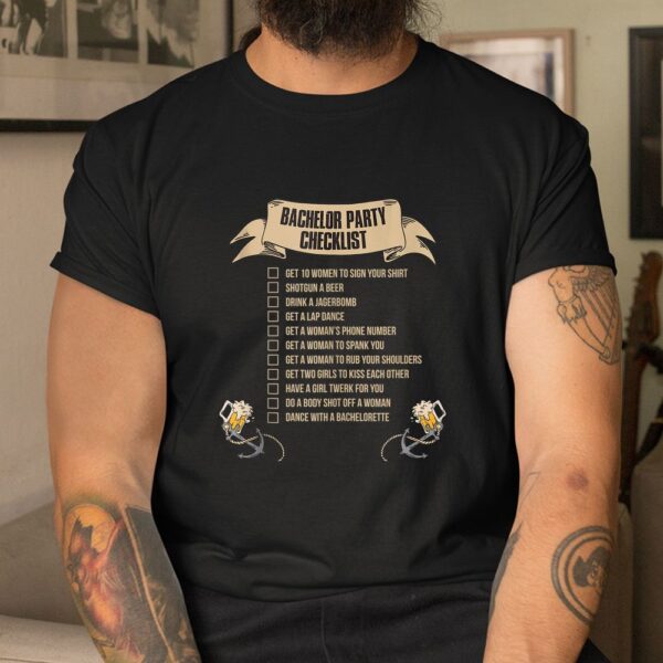 Bachelor Party Checklist Shirt