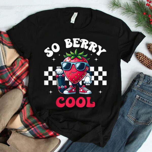Groovy So Berry Cool Fruit Lover For Toddler Boy Strawberry Shirt