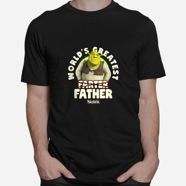 Shrek World's Greatest Farter Crossed Text Shirt