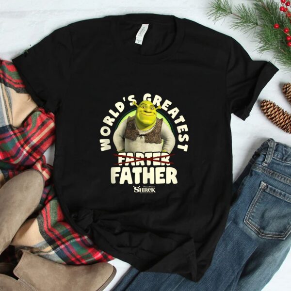 Shrek World's Greatest Farter Crossed Text Shirt
