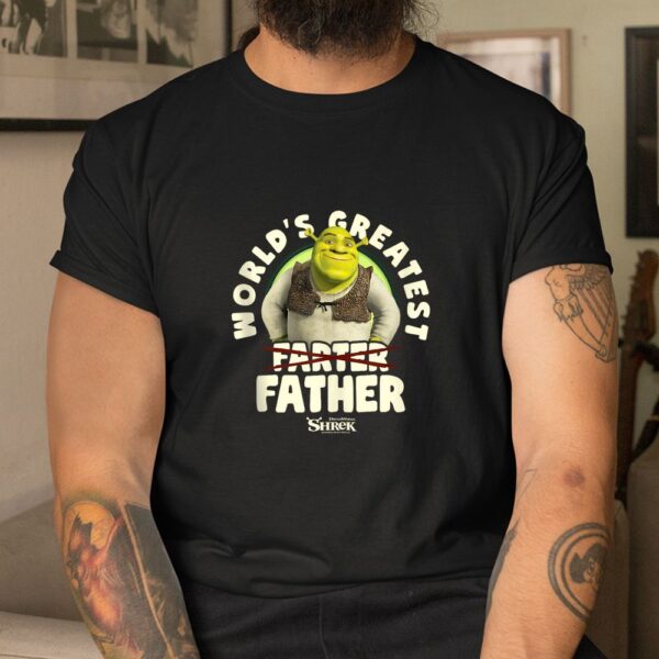 Shrek World's Greatest Farter Crossed Text Shirt