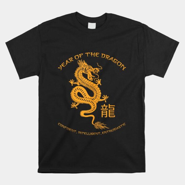Year Of The Dragon Traits Chinese Zodiac Chinese New Year Shirt
