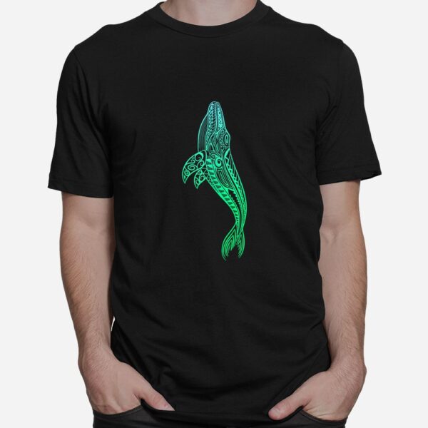 Hawaii Tribal Style Humpback Whale For Hawaiian Beach Shirt