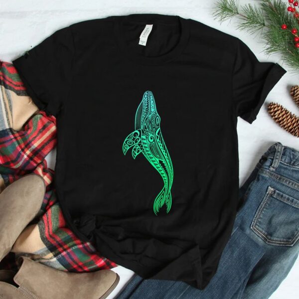 Hawaii Tribal Style Humpback Whale For Hawaiian Beach Shirt