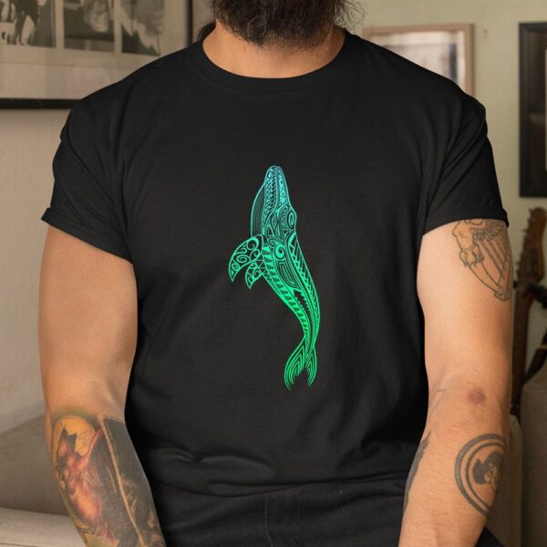 Hawaii Tribal Style Humpback Whale For Hawaiian Beach Shirt