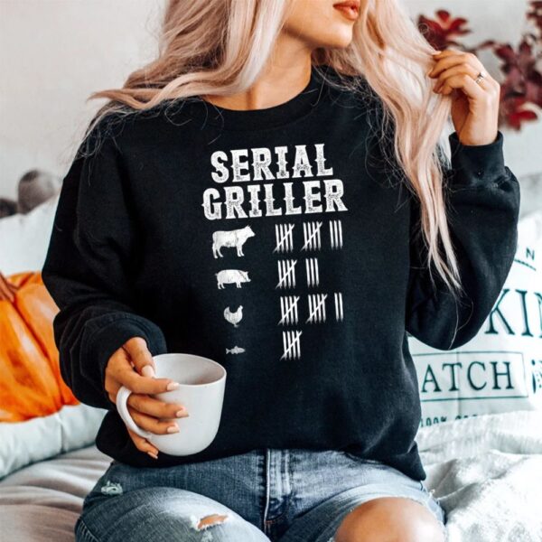 Serial Griller Funny Grilling Grill BBQ Master Shirt