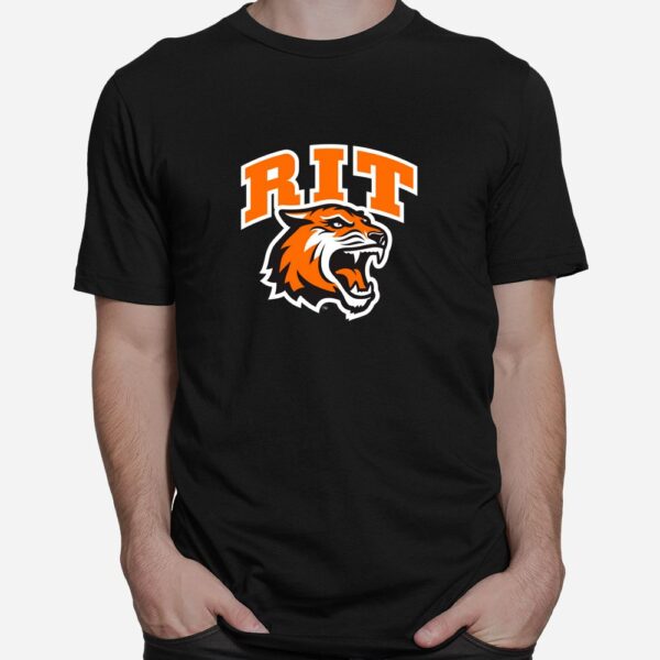 Rochester Institute Of Technology RIT Tiger Stacked Logo Shirt
