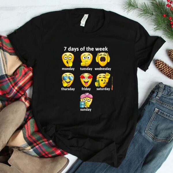 Monday To Sunday All Days Of The Week Shirt