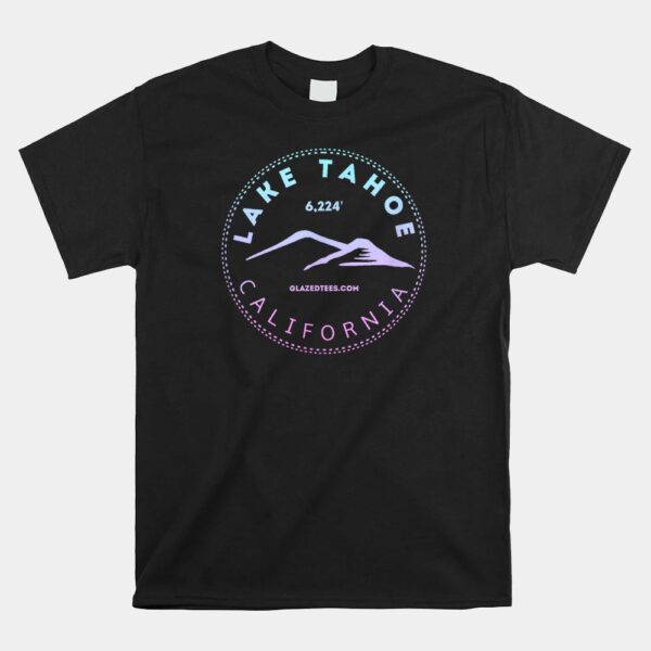 Lake Tahoe California Retro Mountain Shirt