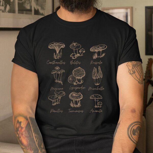 Fungi Mushroom Lover Shirt Mycology Vintage Goth Shirt