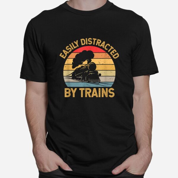 Easily Distracted By Trains Shirt