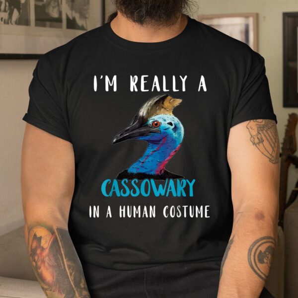 Cassowary In Human Costume Casque Cassowary Lover Birds Shirt