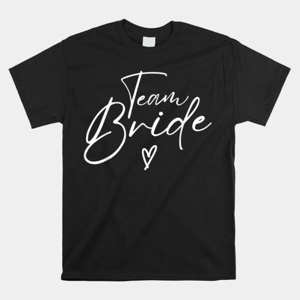 Team Bride Flower Bachelorette Bridal Shower Bridesmaid Shirt