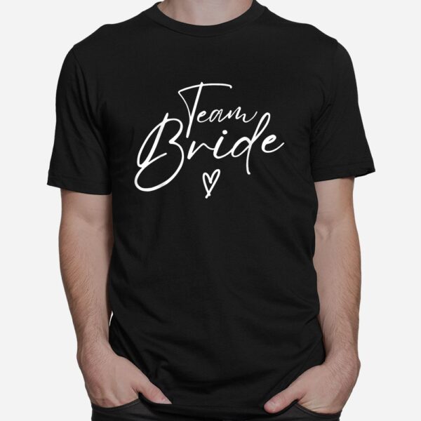 Team Bride Flower Bachelorette Bridal Shower Bridesmaid Shirt