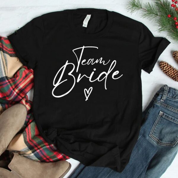 Team Bride Flower Bachelorette Bridal Shower Bridesmaid Shirt