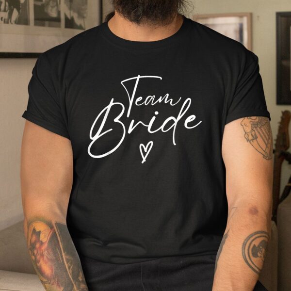 Team Bride Flower Bachelorette Bridal Shower Bridesmaid Shirt