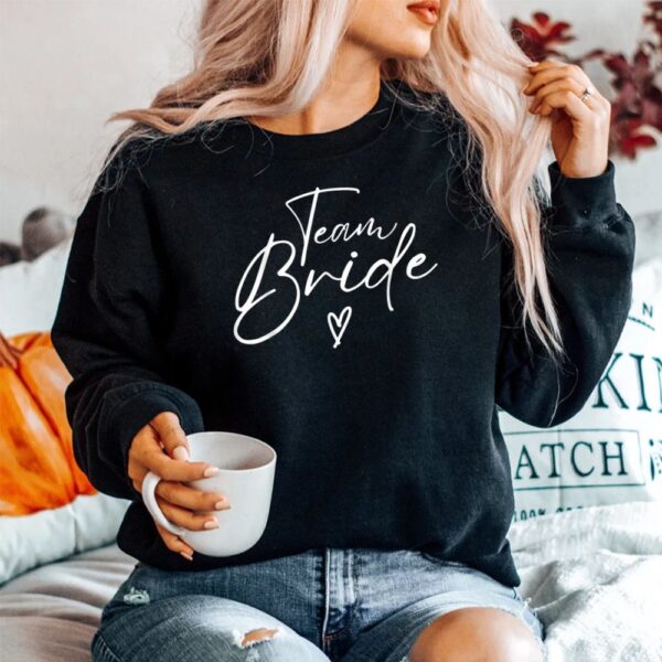 Team Bride Flower Bachelorette Bridal Shower Bridesmaid Shirt