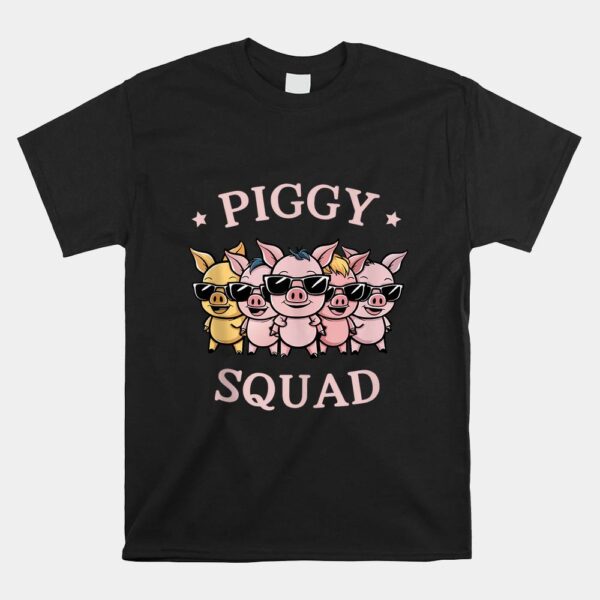 Piggy Squad Cute Pig Farmer Funny Pigg Farm Shirt